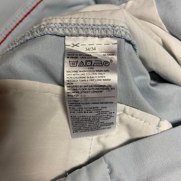 GapKhakis Light Blue Lived in Slim Khaki - Picture 5 of 5